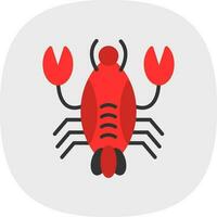 conception d'icône de vecteur de homard