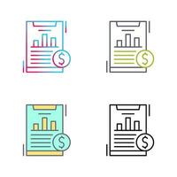 icône de vecteur d'analyse financière