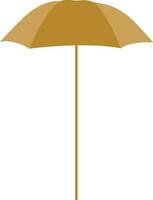 plat style marron parapluie icône. vecteur