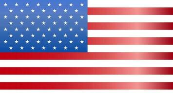 Etats-Unis drapeau élément dans plat style. vecteur