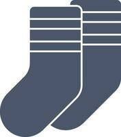 chaussettes icône dans gris et blanc couleur. vecteur
