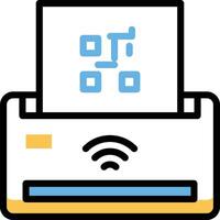 illustration vectorielle de code qr sur un arrière-plan.symboles de qualité premium.icônes vectorielles pour le concept et la conception graphique. vecteur