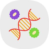 conception d'icônes vectorielles de génie génétique vecteur