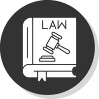 conception d'icône de vecteur de livre de droit