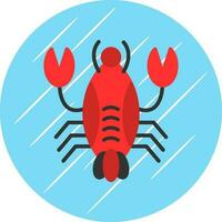 conception d'icône de vecteur de homard