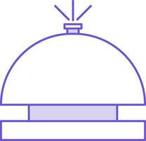 bureau cloche icône dans violet et blanc couleur. vecteur