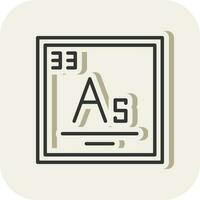 arsenic vecteur icône conception