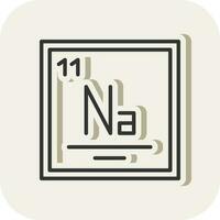 sodium vecteur icône conception