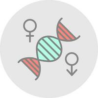 conception d'icône de vecteur de chromosome