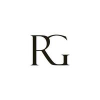 lettre rg lié mode Facile logo vecteur