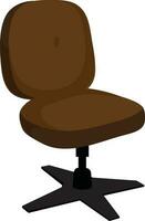 chaise icône dans marron et noir couleur. vecteur