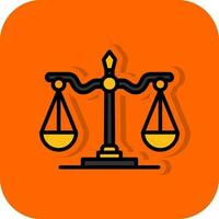 conception d'icône de vecteur d'échelle de justice