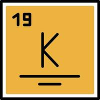 potassium vecteur icône conception