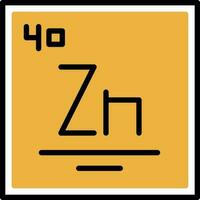zirconium vecteur icône conception