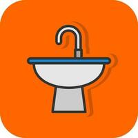 lavabo vecteur icône conception