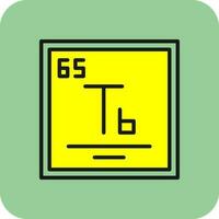 terbium vecteur icône conception