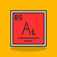 astatine vecteur icône conception