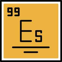 einsteinium vecteur icône conception