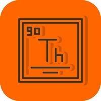 thorium vecteur icône conception