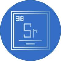 strontium vecteur icône conception