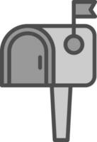 conception d'icône de vecteur de boîte aux lettres