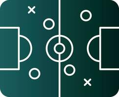 conception d'icône de vecteur de terrain de football