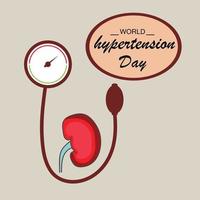 illustration vectorielle d & # 39; un fond pour la journée mondiale de l & # 39; hypertension vecteur