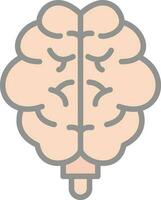 conception d'icône de vecteur de cerveau