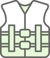 conception d'icône de vecteur de gilet de sauvetage