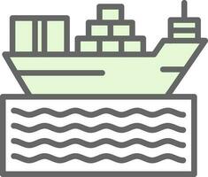 conception d'icône de vecteur de navire