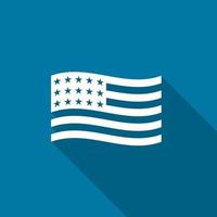 icône drapeau usa drapeau national américain vecteur