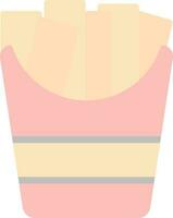 conception d'icône de vecteur de frites