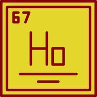 holmium vecteur icône conception