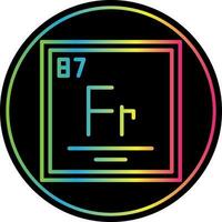 francium vecteur icône conception