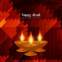 Abstrait beau joyeux Diwali salutation vecteur