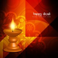 Abstrait beau joyeux festival de Diwali salutation vecteur