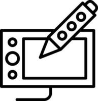 dessin tablette vecteur icône conception
