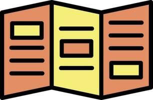 conception d'icône de vecteur de brochure