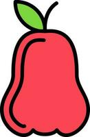 Rose Pomme vecteur icône conception