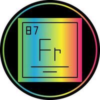 francium vecteur icône conception