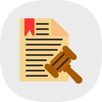 conception d'icône de vecteur de document juridique