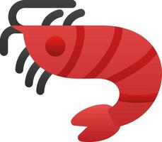 conception d'icône de vecteur de crevettes