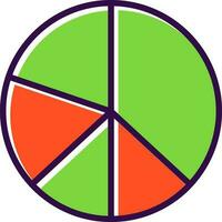 conception d'icône vectorielle graphique à secteurs vecteur