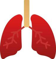 conception d'icône de vecteur de poumons