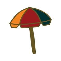 parapluie plage design illustration modèle vecteur