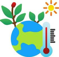 conception d'icône vectorielle de changement climatique vecteur