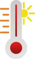 conception d'icône de vecteur de thermomètre