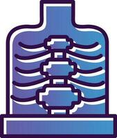 cage thoracique vecteur icône conception