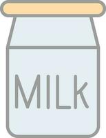 conception d'icône de vecteur de lait