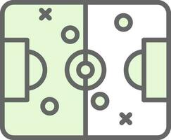 conception d'icône de vecteur de terrain de football